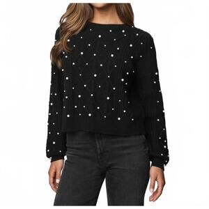 NEW SPLENDID demi pearl sweater in black